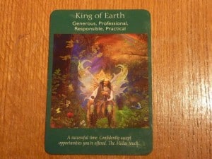 King of Earth Tarot Time - A successful time.