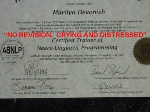 NLP Trainers Training Certificate