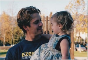 The Actor late Paul Walker with his daughter Meadow Walker. 