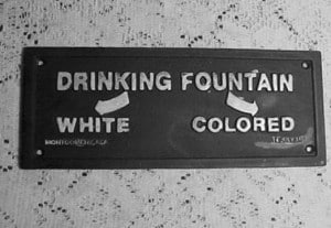 Black and white segregation