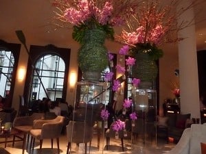 One Aldwych Hotel Lobby Flower Display