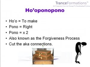 The underlying meaning of the Ho'oponopono Forgiveness Process 