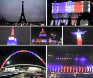 Paris - The World lights up as one.