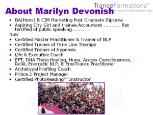 Marilyn Devonish Personal Qualifications & Courses