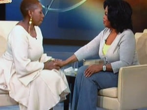 Oprah Winfrey reconciling with Iyanla Vanzant.