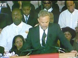 Kevin Costner Speaking at Whitney Houston's Funeral