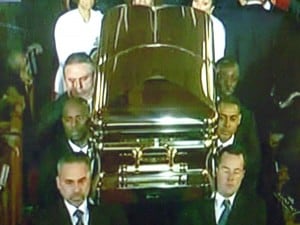 Whitney Houston Funeral Casket 