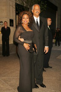 Oprah Winfrey with Stedman Graham