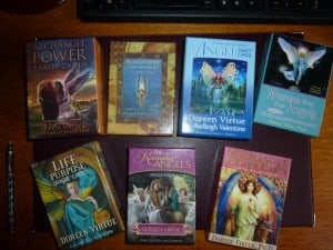 My favourite and much used Angel and Tarot Card Decks