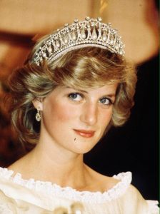 Princess Diana growing into the crown