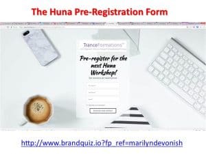 The Huna Pre-Registration Lead Capture Form