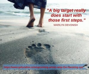 "A big target really does start with those first steps."