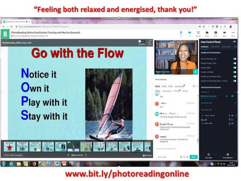 The PhotoReading Video Webinar Training FAQ