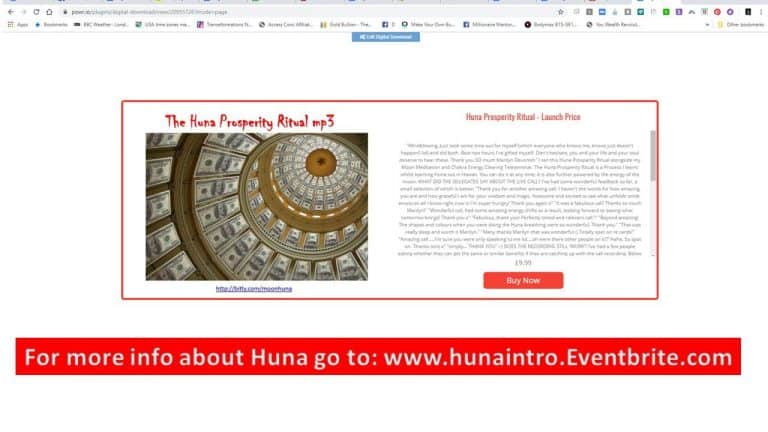 Huna Prosperity Ritual MP3 Launch Offer